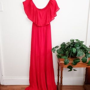 LAST CHANCE - Forever 21 Red Off Shoulder Dress